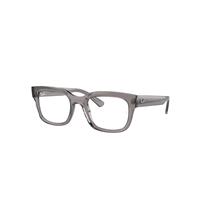Ray-Ban Eyeglasses Unisex Chad Optics Bio-based - Transparent Grey Frame Clear Lenses Polarized 52-22