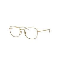 Ray-Ban Eyeglasses Unisex Rb6497 Optics - Arista Gold Frame Clear Lenses Polarized 51-20