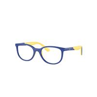 Ray-Ban Eyeglasses Children Rb1622 Optics Kids Bio-based - Blue On Yellow Frame Clear Lenses Polarized 46-17