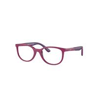 Ray-Ban Eyeglasses Children Rb1622 Optics Kids Bio-based - Fuchsia Frame Clear Lenses Polarized 46-17