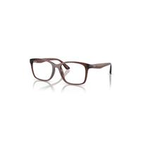 Ray-Ban Eyeglasses Unisex Rb7059 Optics - Transparent Dark Brown Frame Clear Lenses Polarized 55-18
