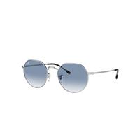 Ray-Ban Sunglasses Unisex Jack - Silver Frame Blue Lenses 55-20