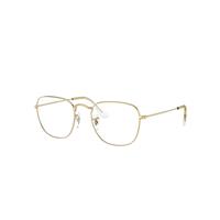 Ray-Ban Eyeglasses Unisex Frank Optics - Gold Frame Clear Lenses Polarized 54-20