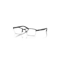 Ray-Ban Eyeglasses Man Rb6501 Optics - Black Frame Clear Lenses Polarized 55-17