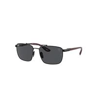 Ray-Ban Sunglasses Man Rb3715m Scuderia Ferrari Collection - Dark Red Frame Grey Lenses 58-18