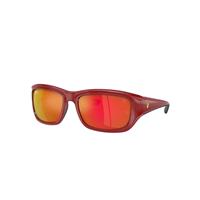 Ray-Ban Sunglasses Man Rb4405m Scuderia Ferrari Collection - Red On Black Frame Orange Lenses 59-19
