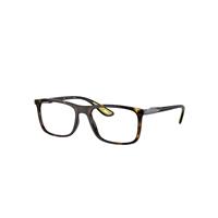 Ray-Ban Eyeglasses Man Rb7222m Optics Scuderia Ferrari Collection - Black Frame Clear Lenses Polarized 54-18