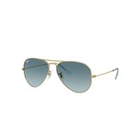 Ray-Ban Sunglasses Unisex Aviator Gradient - Gold Frame Blue Lenses 55-14
