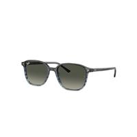 Ray-Ban Sunglasses Unisex Leonard - Striped Grey & Blue Frame Grey Lenses 53-18