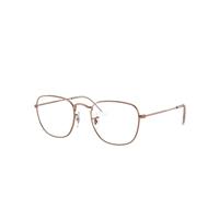 Ray-Ban Eyeglasses Unisex Frank Optics Rose Gold - Rose Gold Frame Demo Lens Lenses Polarized 51-20