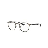 Ray-Ban Eyeglasses Unisex Rb6355 Optics - Gunmetal Frame Clear Lenses Polarized 52-20