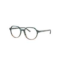 Ray-Ban Eyeglasses Unisex Thalia Optics - Striped Blue & Green Frame Clear Lenses Polarized 49-18