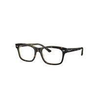 Ray-Ban Eyeglasses Unisex Burbank Optics - Havana On Transparent Frame Clear Lenses Polarized 54-19