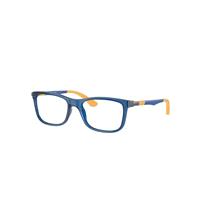 Ray-Ban Eyeglasses Children Rb1549 Optics Kids - Sand Blue Frame Clear Lenses Polarized 46-16