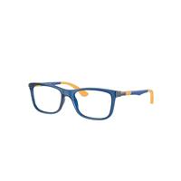 Ray-Ban Eyeglasses Children Rb1549 Optics Kids - Sand Blue Frame Clear Lenses Polarized 48-16