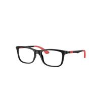 Ray-Ban Eyeglasses Children Rb1549 Optics Kids - Black Frame Clear Lenses Polarized 48-16