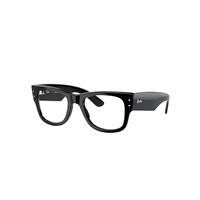 Ray-Ban Eyeglasses Unisex Mega Wayfarer Optics - Black Frame Clear Lenses Polarized 51-21
