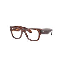 Ray-Ban Eyeglasses Unisex Mega Wayfarer Optics - Striped Havana Frame Clear Lenses Polarized 51-21