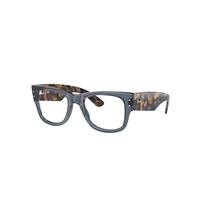 Ray-Ban Eyeglasses Unisex Mega Wayfarer Optics - Yellow & Blue Havana Frame Clear Lenses Polarized 51-21