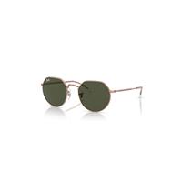 Ray-Ban Sunglasses Unisex Jack Rose Gold - Rose Gold Frame Green Lenses 55-20