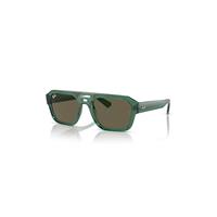 Ray-Ban Sunglasses Unisex Corrigan Bio-based - Transparent Green Frame Brown Lenses 54-20