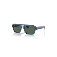 Ray-Ban Sunglasses Unisex Corrigan Bio-based Limited - Transparent Dark Blue Frame Green Lenses 54-20