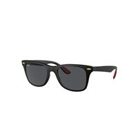 Ray-Ban Sunglasses Man Rb4195m Scuderia Ferrari Spain Ltd - Black Frame Grey Lenses 52-20