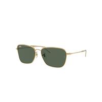 Ray-Ban Sunglasses Unisex Caravan Reverse - Arista Gold Frame Green Lenses 58-15