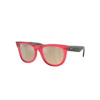 Ray-Ban Sunglasses Unisex Wayfarer Reverse - Transparent Green Frame Gold Lenses 50-22