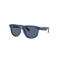 Ray-Ban Sunglasses Unisex Boyfriend Reverse - Transparent Navy Blue Frame Blue Lenses 56-18