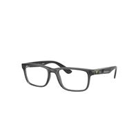 Ray-Ban Eyeglasses Unisex Rb7232m Optics Scuderia Ferrari Collection - Grey Frame Clear Lenses Polarized 54-19