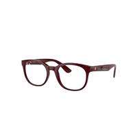 Ray-Ban Eyeglasses Unisex Rb7231m Optics Scuderia Ferrari Collection - Dark Red Frame Demo Lens Lenses Polarized 52-19