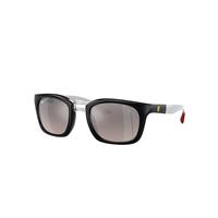 Ray-Ban Sunglasses Unisex Rb8362m Scuderia Ferrari Collection - Light Carbon Frame Grey Lenses Polarized 53-25
