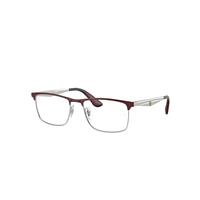 Ray-Ban Eyeglasses Unisex Rb6516m Optics Scuderia Ferrari Collection - Silver Frame Clear Lenses Polarized 55-18