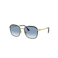 Ray-Ban Sunglasses Unisex Rb3720 - Gold Frame Blue Lenses 55-20