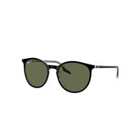 Ray-Ban Sunglasses Unisex Rb2204 - Black On Transparent Frame Green Lenses Polarized 51-20