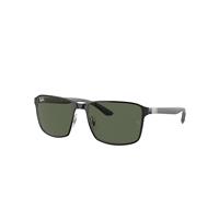 Ray-Ban Sunglasses Unisex Rb3721 - Silver Frame Green Lenses 59-17