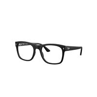Ray-Ban Eyeglasses Unisex Rb7228 Optics - Black Frame Clear Lenses Polarized 53-21