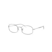 Ray-Ban Eyeglasses Unisex Rb6510 Optics - Silver Frame Clear Lenses Polarized 50-20