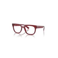 Ray-Ban Eyeglasses Unisex Lloyd Optics Bio-based - Transparent Red Frame Clear Lenses Polarized 52-21