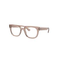 Ray-Ban Eyeglasses Unisex Lloyd Optics Bio-based - Transparent Light Brown Frame Demo Lens Lenses Polarized 52-21