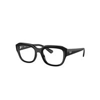 Ray-Ban Eyeglasses Unisex Leonid Optics Bio-based - Black Frame Clear Lenses Polarized 52-20
