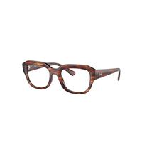 Ray-Ban Eyeglasses Unisex Leonid Optics Bio-based - Striped Havana Frame Demo Lens Lenses Polarized 52-20