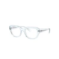 Ray-Ban Eyeglasses Unisex Leonid Optics Bio-based - Transparent Light Blue Frame Clear Lenses Polarized 54-20