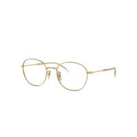 Ray-Ban Eyeglasses Unisex Rb6509 Optics - Arista Gold Frame Demo Lens Lenses Polarized 53-20