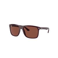 Ray-Ban Sunglasses Unisex Boyfriend Two - Bordeaux Frame Red Lenses 57-18