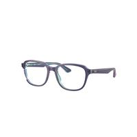 Ray-Ban Eyeglasses Children Rb1627 Optics Kids - Top Blue & Violet & Light Blue Frame Demo Lens Lenses Polarized 48-16