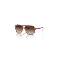 Ray-Ban Sunglasses Children Bill Kids - Top Red & Orange & Light Purple Frame Brown Lenses 52-13