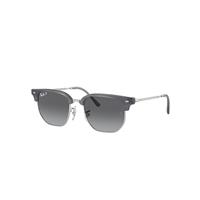 Ray-Ban Sunglasses Children New Clubmaster Kids - Silver Frame Grey Lenses Polarized 47-17