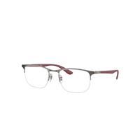 Ray-Ban Eyeglasses Unisex Rb6513 Optics - Sand Red Frame Clear Lenses Polarized 53-20